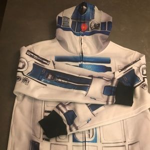 Boys R2-D2 Zip-up Mask Hoodie